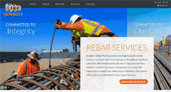 Desktop Screenshot of integrityrebarplacers.com